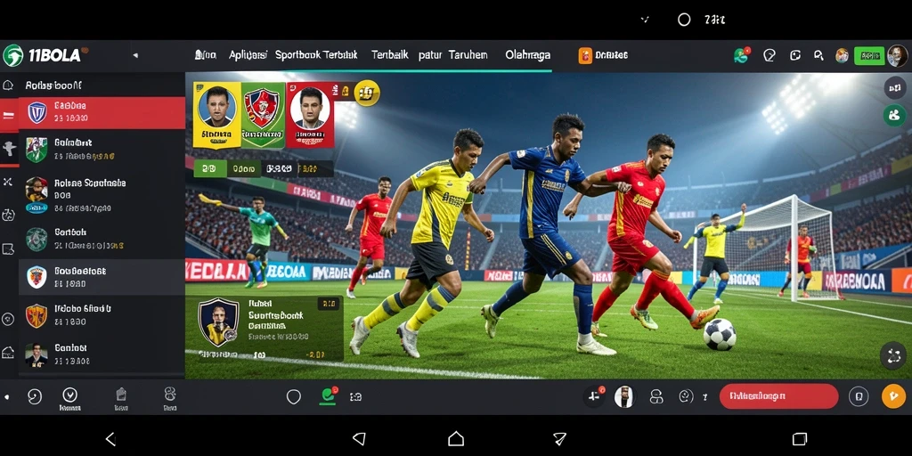Tangkapan layar 11BOLA menampilkan antarmuka Sportsbook yang intuitif dan menarik.