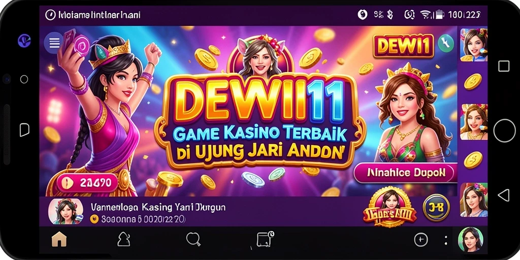 Screenshot gameplay DEWI11 menampilkan keseruan permainan Kasino yang tidak terlupakan.