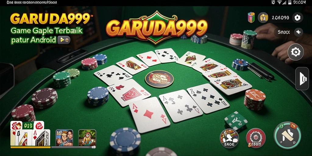 Tampilan gameplay GARUDA999 yang menggambarkan keseruan bermain Gaple.