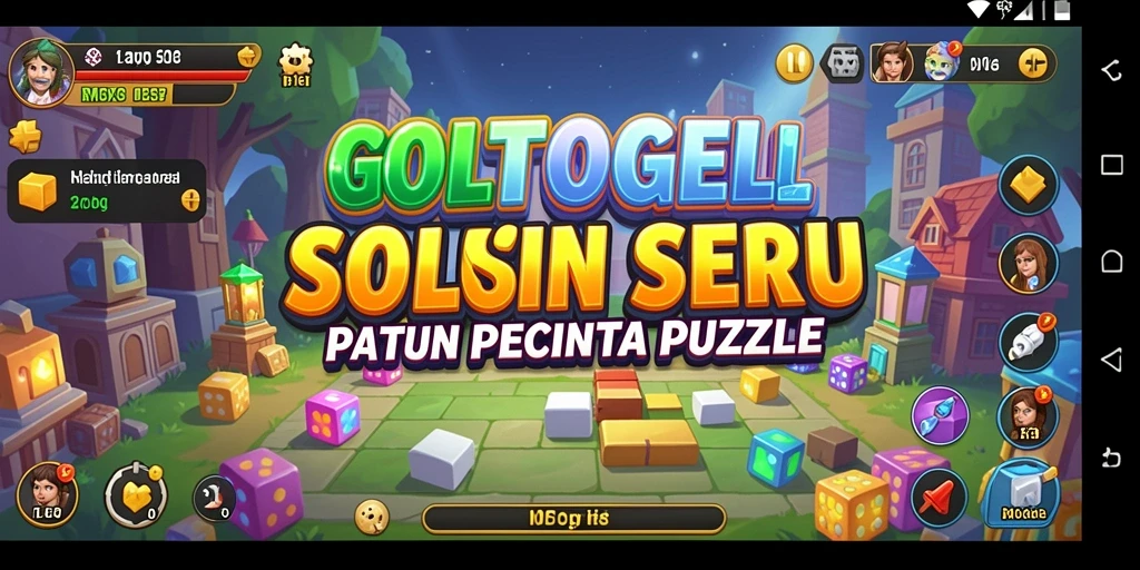 Tangkapan layar menunjukkan gameplay menantang GOLTOGEL dengan teka-teki seru.