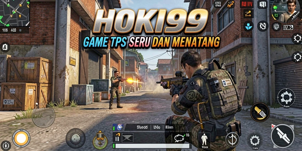 Tampilan gameplay seru HOKI99 yang menampilkan pertempuran epik.