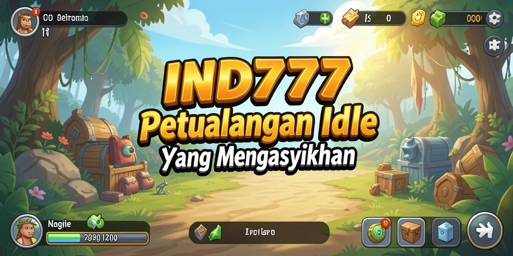 Screenshot IND777 menampilkan karakter yang aktif saat menghasilkan sumber daya.