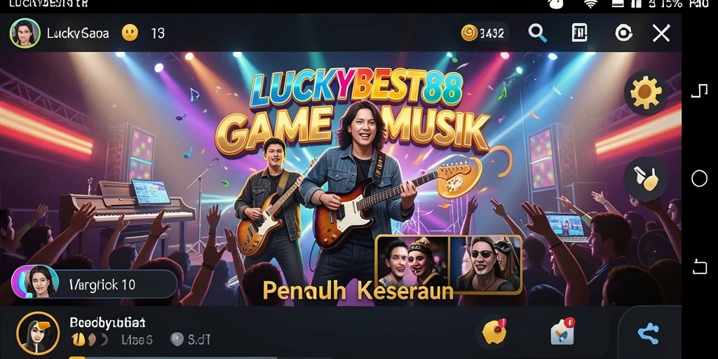 Gameplay seru dalam aplikasi musik LUCKYBEST88.
