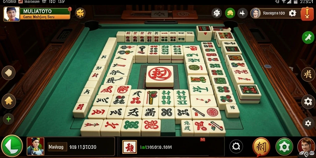 Screenshot gameplay MULIATOTO menampilkan tantangan Mahjong yang seru.