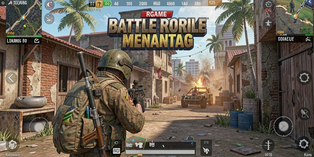 Gameplay seru R6R6 dalam pertempuran Battle Royale.