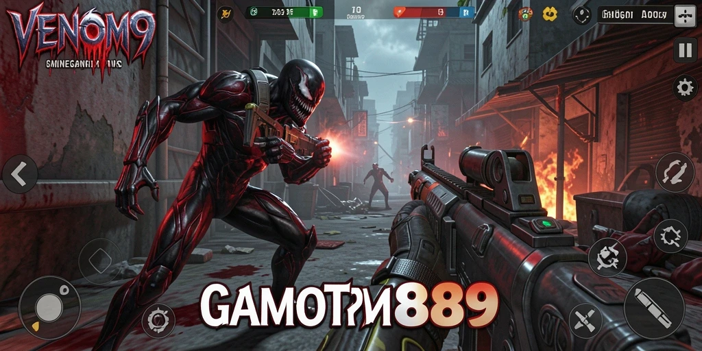 Tampilan gameplay menarik dari VENOM889 dengan aksi seru