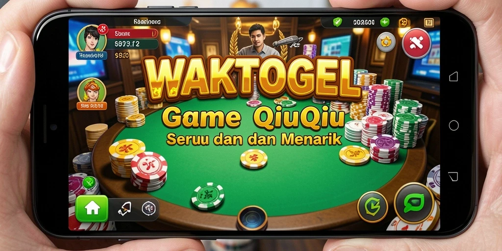Tampilan menarik gameplay QiuQiu di WAKTOGEL.