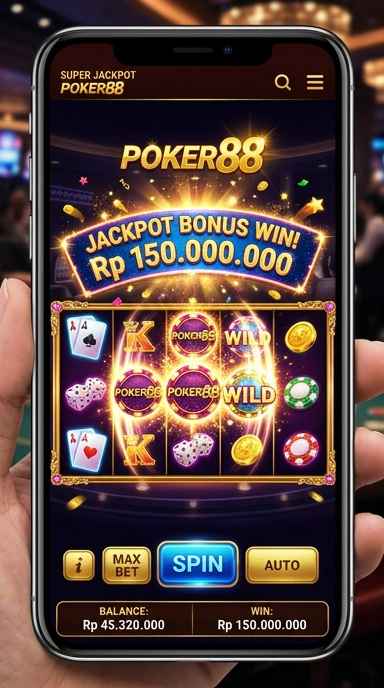 Tampilan aplikasi poker88 yang memudahkan navigasi.